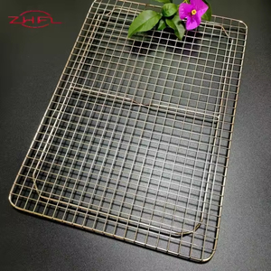 Grille de cuisson en acier inoxydable, grillage de qualité alimentaire, grillage pour barbecue, filet de cuisson pour barbecue extérieur non collant, 304 - Product Image 5