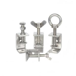Collier de serrage robuste en acier inoxydable 304 avec finition zinguée, type C, U ou Tiger, <span class=keywords><strong>fixation</strong></span> à anneau serrée à la main, personnalisable OEM - Product Image 1