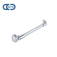 Barre de support de porte de douche moderne en acier inoxydable pour salle de bain en verre Design élégant en acier inoxydable
