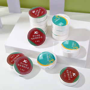 Toalla Comprimida de Algodón Puro, Desechable, Portátil, Tamaño de Viaje 25x50cm 35x75cm 60x100cm 70x140cm, Redonda, Color Sólido - Product Image 1