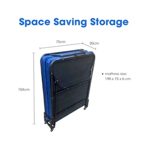 Fábrica personalizar Shopee Venta caliente Marco de cama plegable cama de metal para invitados cama plegable portátil plegable para hotel de hospital - Product Image 2