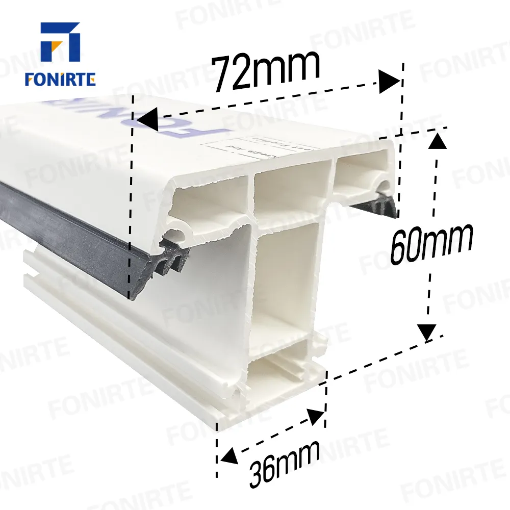 Perfil de plástico PVC 60 80 88 90 112 serie ventana corredera PVC extruido Ventanas y puertas fabricantes de perfiles upvc para India