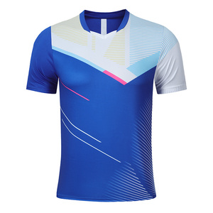 T-shirt de sport pour homme en impression numérique 150 g/m², designs de t-shirt de tennis de table, maillot de cricket, logo personnalisé, coupe ajustée - Product Image 1