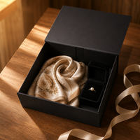 Luxury Magnetic Folding Gift Box Custom Collapsible Rigid Paperboard Packaging for Clothing Jewelry Flat Pack Design