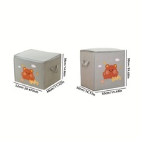 Sac de rangement pliable pour vêtements et couettes, imprimé dessin animé, sac de déménagement pour étudiants, grande capacité, pour organiser les vêtements et les couettes