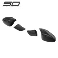 Kit carrosserie de haute qualité en fibre de carbone SD pour Ferrari F8, style OEM, comprenant lèvre avant, jupes latérales, diffuseur arrière et coques de rétroviseurs, direct usine