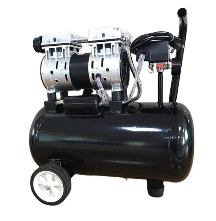 1500W 2Hp pistola a spruzzo compressori industriali portatile pistone silenzioso olio libero elettrico compressore d'aria per vento ad aria