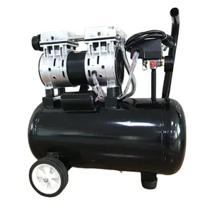 Pistola pulverizadora de pintura de 1500W y 2Hp, compresores industriales, pistón portátil, compresor de aire eléctrico silencioso sin aceite para Cuchillo de viento de aire