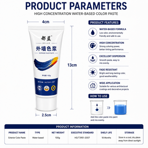 Pâte de pigment universelle à base d'eau, agent de coloration puissant à base d'eau pour peinture murale - Product Image 3