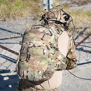 กระเป๋าเป้สะพายหลังยุทธวิธี Legum ขนาด 20-35 ลิตร ระบบ Molle สำหรับกิจกรรมกลางแจ้ง ลายพราง พร้อมช่องขยายแบบเสื้อกั๊ก - Product Image 5