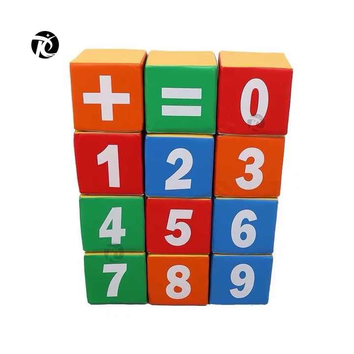 High Quality Educational Toy Building up Play Number Blocks Soft Play ...