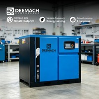 Compresseur d'air à vis PM VSD DEEMACH 30 kW 40 CV 8/10/13 bar, haute capacité, pour l'industrie du bois