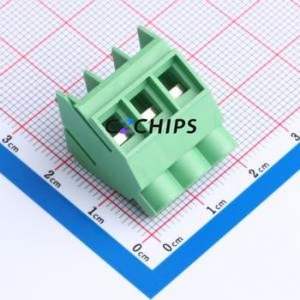 JL636S-63503G01 Screw Terminal Block Through hole Component (THT),P=6.35mm Connector 1x3P 6.35mm Green Through Hole - Product Image 1