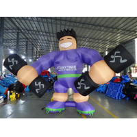 Publicité extérieure gonflables clubs de fitness GYM promotion géant gonflable fitness muscle homme modèle ballon personnage de dessin animé