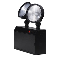 Projecteur d'urgence LED rechargeable 5W à double faisceau avec batterie de secours en plastique de 3 heures, boîtier en acier et diffuseur PS