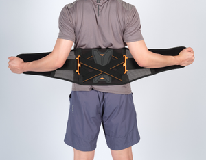 Supporto Lombare a <span class=keywords><strong>X</strong></span> con Tasca per Impacco Caldo/Freddo, Cintura Lombare in Schiuma 3D per Sedute Prolungate, Guida e Lavori Pesanti - Product Image 1