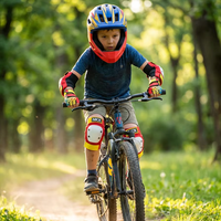 Casque intégral convertible 2-en-1 pour enfants avec ensemble d'équipement, protections réglables résistantes aux chocs pour VTT, BMX, skateboard, trottinette