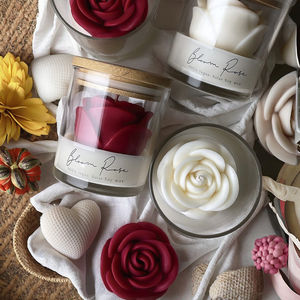 Candele Profumate Personalizzabili Eco-Friendly per Matrimoni, Decorazione Casa, Regalo, Bomboniere Multicolore in Vetro - Product Image 2