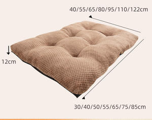 Tapis chauffant pour animaux de compagnie Joymay personnalisé pour chiens couleur unie imprimé antidérapant 45-125CM longueur tapis et coussinets en peluche pour chats automne hiver - Product Image 3