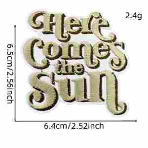 Parches Bordados con Frases Inspiradoras y Curativas en Tono Marrón Cálido, Estilo Retro, para Planchar - Product Image 6