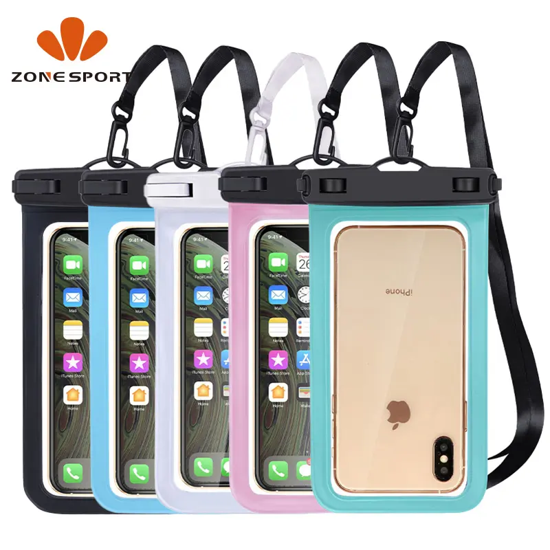 Sacs étanches bon marché pour téléphone portable Pochette sèche personnalisée pour téléphone portable Sac étanche extérieur pour téléphone portable