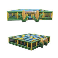 Jeu de labyrinthe d'obstacles gonflable en PVC 1000D certifié CE pour enfants et adultes, taille personnalisable, parc d'aventure en plein air