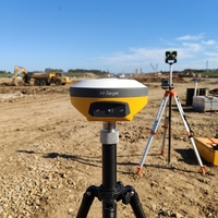 Penerima GNSS Dual-Camera Laser RTK Hi-Target V5 Akurasi 2cm IP68 Jaringan 4G Visual AR Stakeout IMU Tilt Survey Survei Lahan