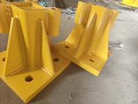 Support d'ancrage de grue en acier Q355B épais avec revêtement antirouille, série universelle QTZ pour montage sur tour de construction en hauteur