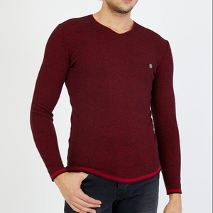 เสื้อสเวตเตอร์แขนยาว,เสื้อกันหนาวสีดำสำหรับผู้ชาย - Product Image 1