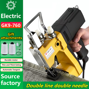 HX GK9-760 <span class=keywords><strong>Machine</strong></span> <span class=keywords><strong>à</strong></span> <span class=keywords><strong>coudre</strong></span> manuelle <span class=keywords><strong>à</strong></span> double aiguille et double fil, <span class=keywords><strong>à</strong></span> roulement <span class=keywords><strong>à</strong></span> billes, portable, pour sacs tissés, sacs en toile de jute, sacs <span class=keywords><strong>à</strong></span> riz - Product Image 3
