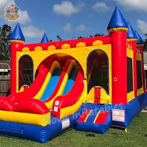 Château gonflable Nova avec toboggan, pour adultes et enfants, petit format, qualité commerciale, PVC, extérieur, portable, garantie 2 ans - Product Image 6