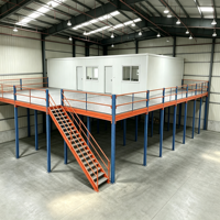 HONGXIN Étagère de mezzanine robuste en acier laminé à froid, personnalisable, sans boulons, avec revêtement en poudre, réglable, anti-corrosion, en acier massif