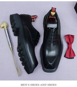 ASTON M.JAZZ 2025 Nouvelle Collection Chaussures Habillées en Cuir Véritable pour Hommes à Bout Pointu, Patchwork, Grande Taille, Antidérapantes et Respirantes - Product Image 4