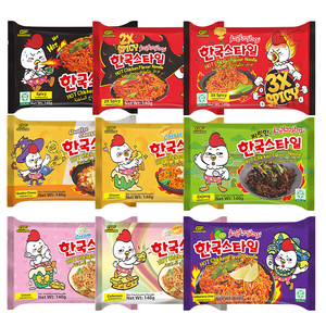 3X cay gà hương vị bán buôn thực phẩm phong cách Hàn Quốc Ramen mì ăn liền - Product Image 5