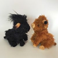 Peluche personnalisée Vache des Highlands 28 cm, Super Douce, Nouveau Jouet en Peluche Animal Vache des Highlands
