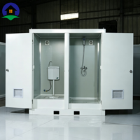 Cabine de toilette portable en plastique, toilettes mobiles d'extérieur pour les chantiers de construction