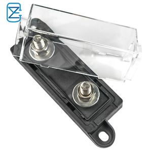 Max 60V DC Anm Mega support de voiture couvercle Transparent faible <span class=keywords><strong>rupture</strong></span> <span class=keywords><strong>12V</strong></span> Automobile Auto lame fusible bloc pour voiture cuivre plastique - Product Image 5