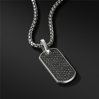 Collier Bling Dog Tag pour Homme, Bijoux Hip Hop, Cadeaux, Zircon Cubique, Plaqué Or 18K, Acier Inoxydable, Pendentif Iced Out CZ