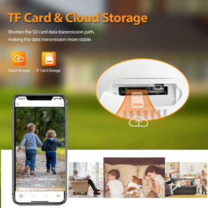 Alarme grand angle HD 1080P I/O suivi de mouvement humain caméra <span class=keywords><strong>vidéo</strong></span> réseau intelligente sans fil MINI WIFI inspection PTZ Wifi caméra IP - Product Image 3