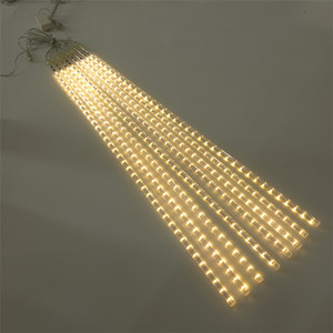 Warm White HOME <strong>LED</strong> Meteor Shower Rain 30cm 8 <strong>Tubes</strong> <strong>Led</strong> Outdoor Waterproof Garden <strong>Snow</strong> <strong>Falling</strong> Raindrop Lights - Product Image 4