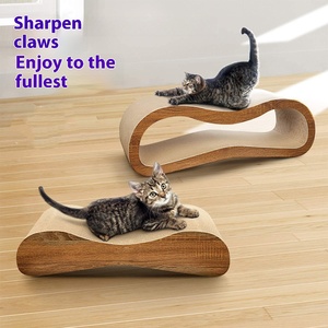 Lit pour <span class=keywords><strong>chat</strong></span> et grattoir 2 en 1 en carton personnalisé de grande taille, écologique, style classique, durable, sur le thème de Noël - Product Image 4