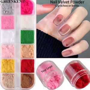 Série de noël festif flocage laine 3D décoration Logo personnalisé bricolage Nail Art Design créatif <span class=keywords><strong>ongles</strong></span> velours poudre - Product Image 1