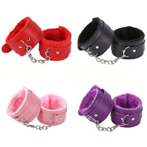 Juguetes sexuales Bdsm, esposas de cuero con juguetes de peluche para adultos, pareja ajustable, sujeción de Bondage para adultos, productos SM, Juguetes sexuales, esposas - Product Image 1