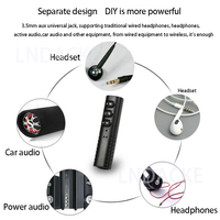 Nieuwe 3.5Mm Jack Draadloze Bt 5.0 Ontvanger Zender Adapter Voor Auto Muziek Audio Aux A2dp Hoofdtelefoon Handsfree