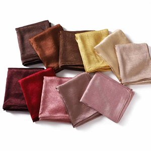Nuosha OEM Nouvelle Mode Moyen-Orient Dubaï Malaisie Foulard en Soie Crépon Satinée Imitée pour Femme, Châle, Voile, Usage Quotidien CE - Product Image 5