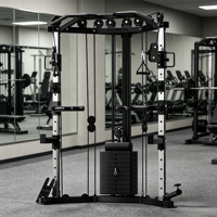 Machine de musculation fonctionnelle à câbles pour studio personnel, gain de place
