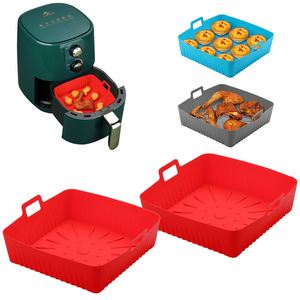 Tapis de cuisson en silicone de qualité alimentaire grande capacité pour friteuse à air, isolation thermique, facile à nettoyer, moule à gâteau pour la pâtisserie - Product Image 4