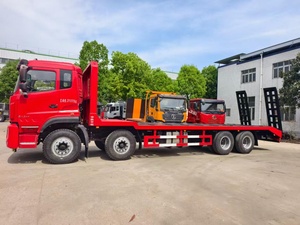 Camión de transporte de plataforma plana de servicio pesado Dongfeng 6X4 de 400hp, caja de carga de plataforma ancha diésel, se puede vender con accesorio de camión directo. - Product Image 4