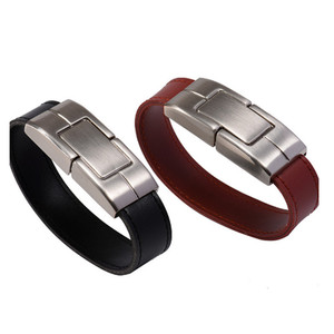 Clé USB en cuir gravable, idéale pour les cadeaux de fin d'année avec boîte - Product Image 4