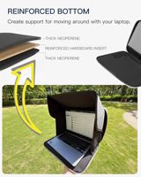 Housse de protection solaire pliable pour ordinateur portable, sacoche tout-en-un portable pour le travail en extérieur, protection d'écran pour ordinateur portable